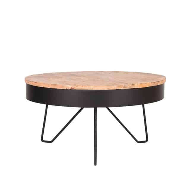Couchtisch Saran 8211 Schwarz 8211 Metall 8211 Rund 8211 80 Cm 8211 Label51 8211 Rhb Home Amp Living