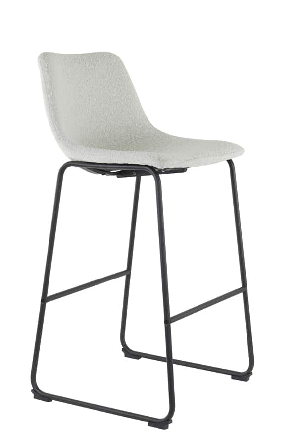 Barhocker Jeddo 8211 47x46x99 Cm 8211 Boucl Creme Schwarz 8211 Rhb Home Amp Living