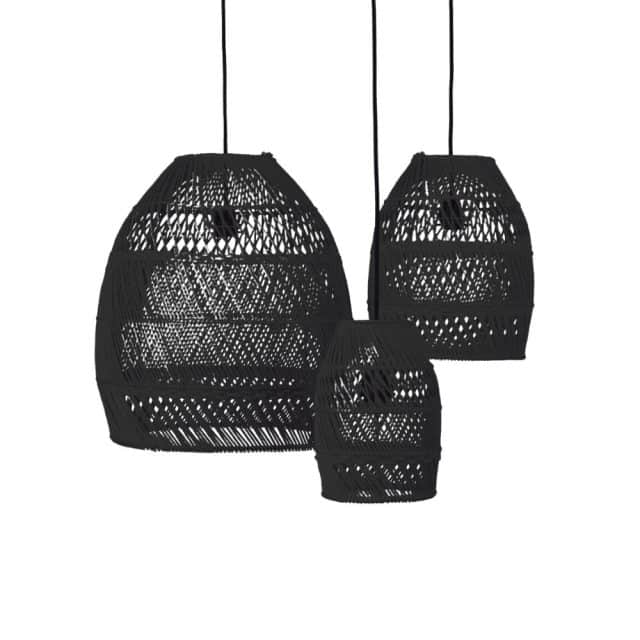 Lampenschirm Mond Klein 8211 Recycelt 8211 Schwarz 8211 3er Set 8211 Original Home 8211 Rhb Home Amp Living
