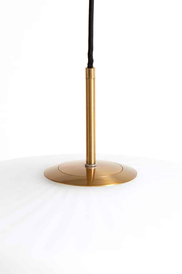 Hängeleuchte Pleat 8211 30 215 17 Cm 8211 Glas Matt Weiß Gold 8211 Rhb Home Amp Living