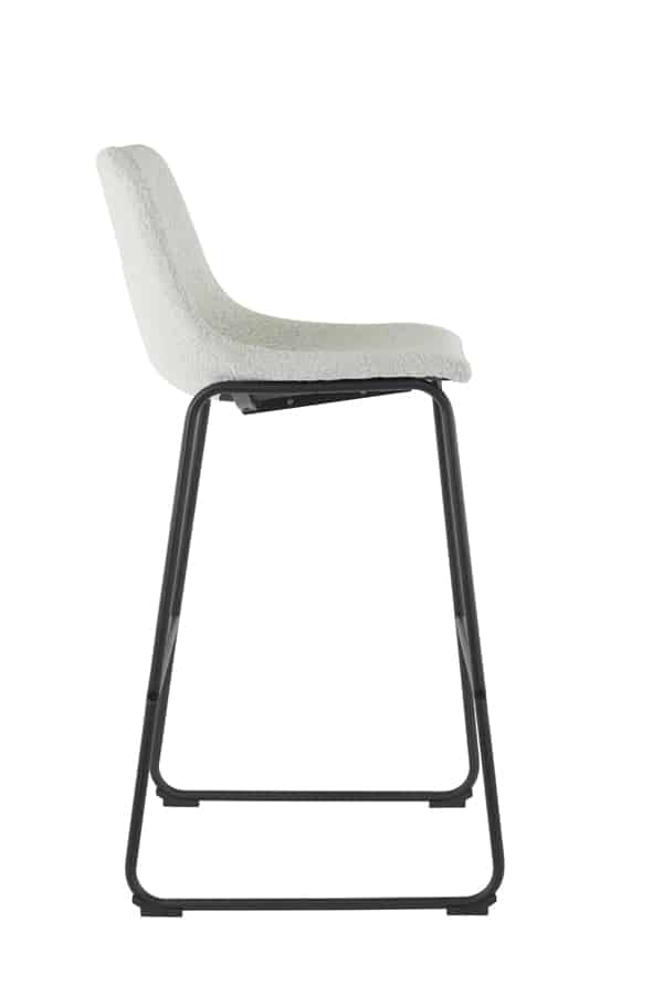 Barhocker Jeddo 8211 47x46x99 Cm 8211 Boucl Creme Schwarz 8211 Rhb Home Amp Living