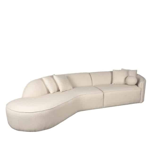 Sofa Stelvio 8211 Beige 8211 Boucl 8211 4 Sitzer Ecke Links 8211 Label51 8211 Rhb Home Amp Living