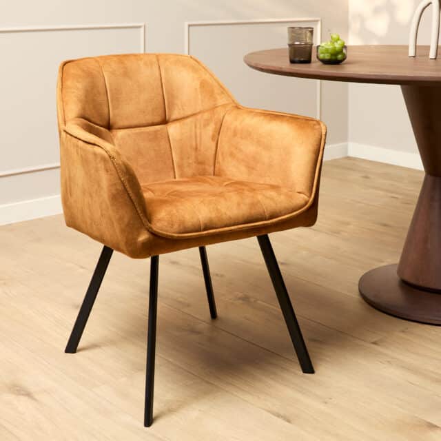 Esszimmerstuhl Emma 8211 Samt Gelb 8211 Rhb Home Amp Living