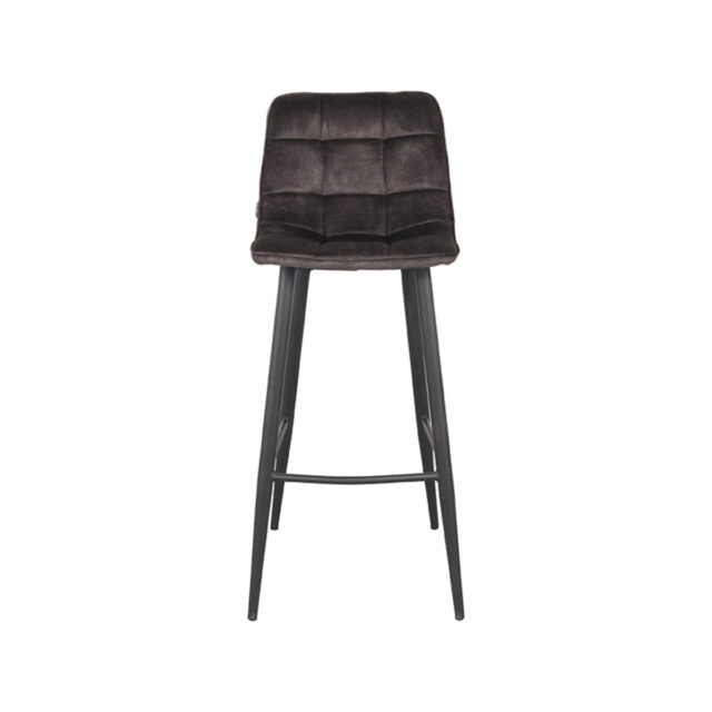 Barhocker Jelt 8211 Anthrazit 8211 Velours 8211 Sitzhöhe 78 8211 Label51 8211 Rhb Home Amp Living