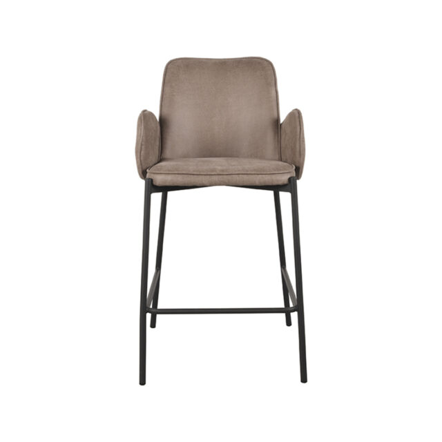 Barhocker Joni 8211 Taupe 8211 Mikrofaser 8211 Sitzhöhe 65 cm 8211 Label51 8211 Rhb Home Amp Living