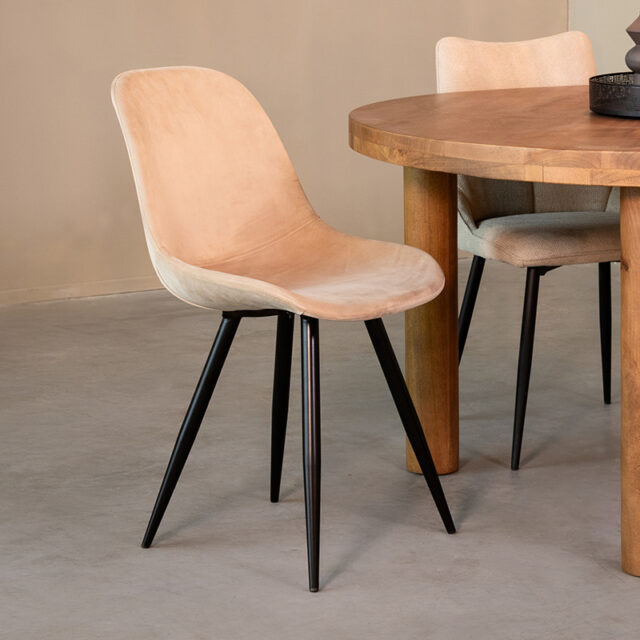 Esszimmerstuhl Capri 8211 Sand 8211 Samt 8211 Label51 8211 Rhb Home Amp Living