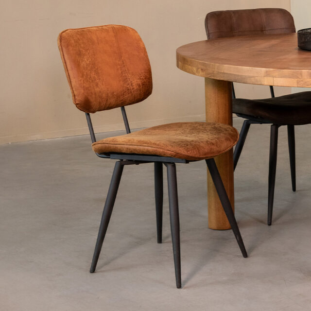 Esszimmerstuhl Fos 8211 Cognac 8211 Leder 8211 Label51 8211 Rhb Home Amp Living